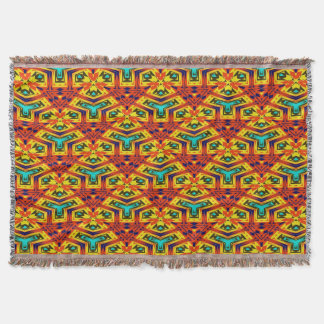 Modern Native American 28 Throw Blanket