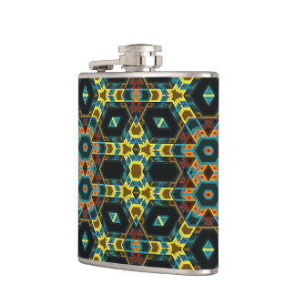 Modern Native American 2 Wrapped Flask