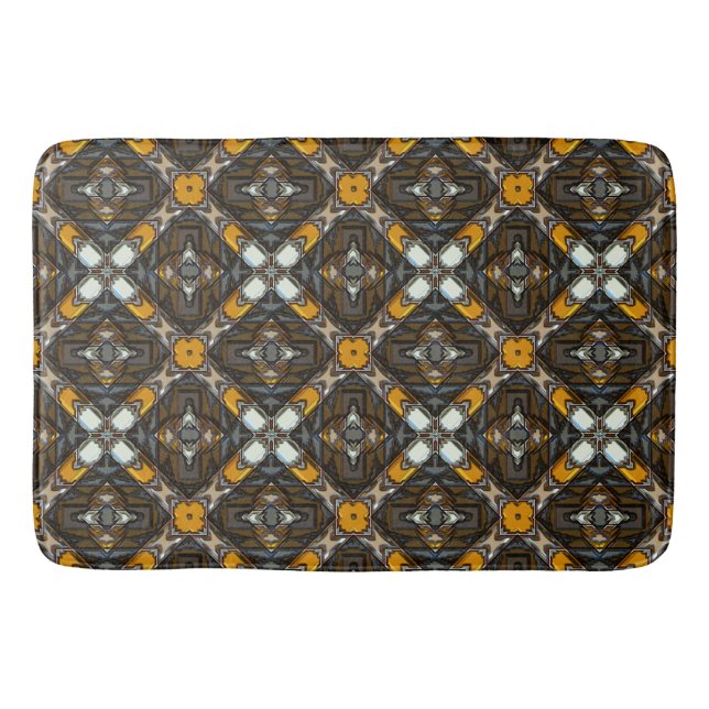 Modern Native American 3 Bath Mat (Front)