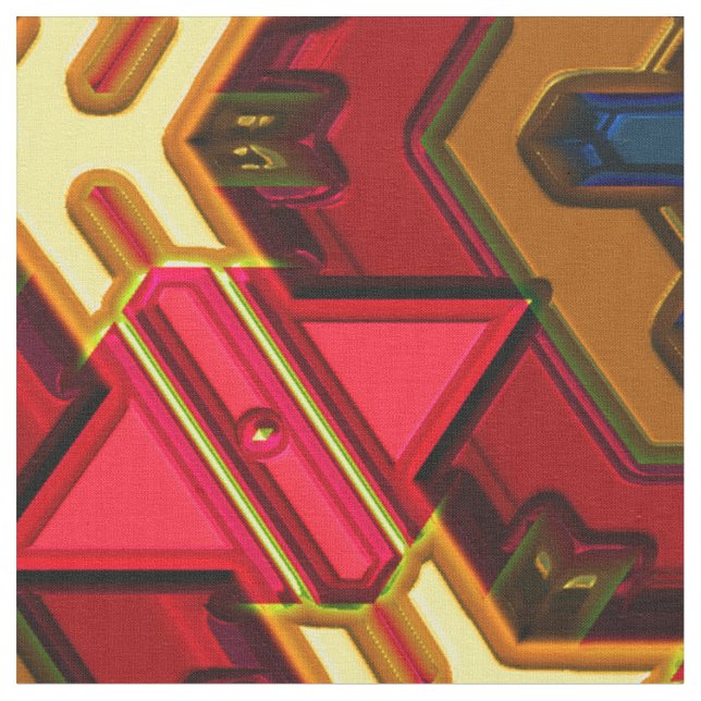 Modern Native American 4 Custom Fabric (Close Up)