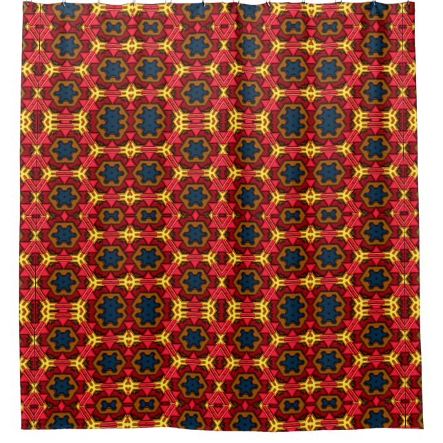 Modern Native American 4 Shower Curtain (Front)