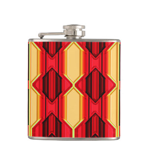 Modern Native American 5 Wrapped Flask
