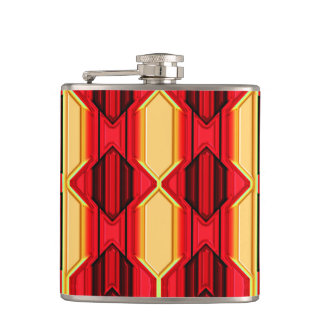Modern Native American 5 Wrapped Flask