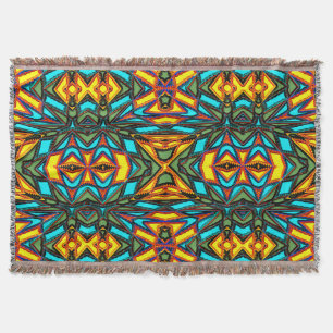 Modern Native American 7 Throw Blanket