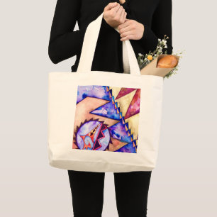 Modern Native American Basket Design Tote Bag