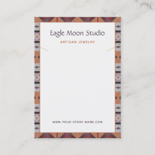 Modern Native Tribal Necklace Jewellery Display Ca Business Card