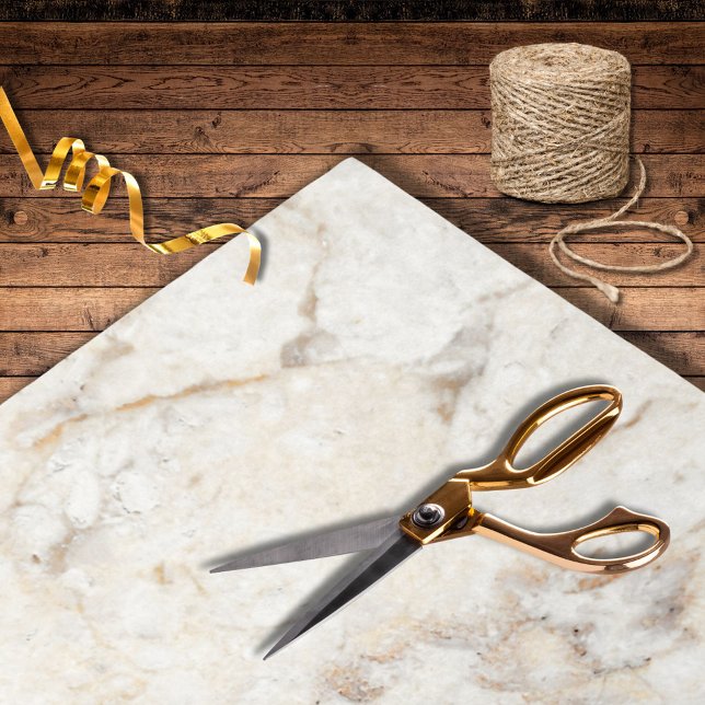 Modern Natural Beige Marble Grey Inlay Wedding Tissue Paper (Creator Uploaded)