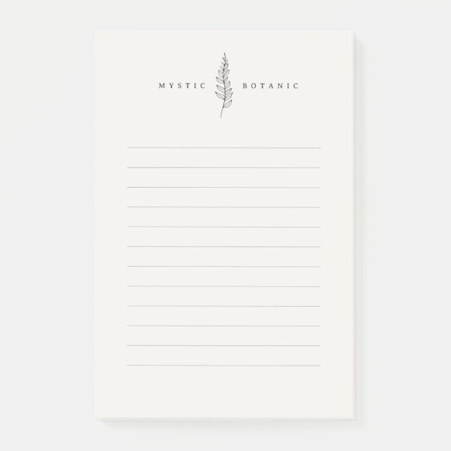 Modern Natural Botanic Leaf I Post-it® Notes (Front)