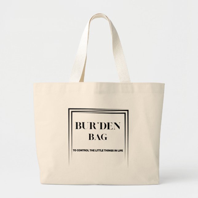 MODERN NATURAL COTTON WOMEN'S BUR'DEN BAG (Front)