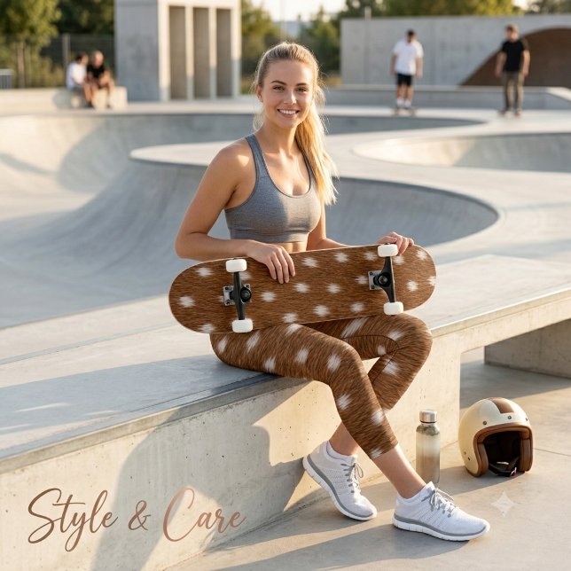 Modern Natural Deer Skin Texture Skateboard Deck (Modern Natural Deer Skin Texture Skateboard Deck)