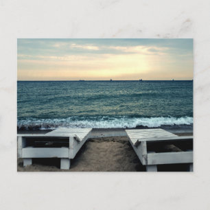 Modern Nature Beach Landscape Postcard