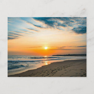 Modern Nature Beach Landscape Postcard
