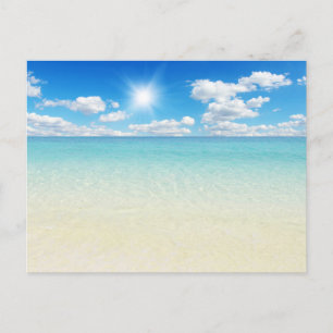 Modern Nature Beach Landscape Postcard