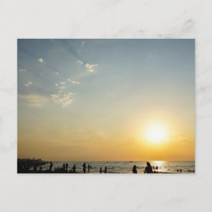 Modern Nature Beach Landscape Postcard