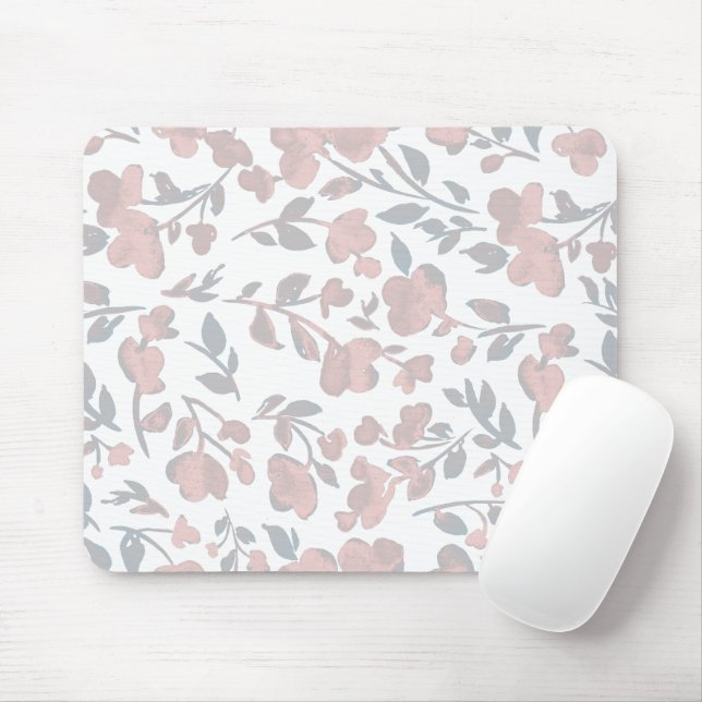 Modern Nature Floral Photo  Mouse Pad (With Mouse)