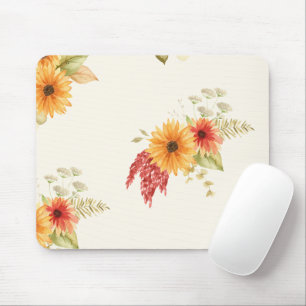 Modern Nature Floral Photo Mouse Pad