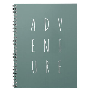 Modern Nature Green Adventure Gift Notebook