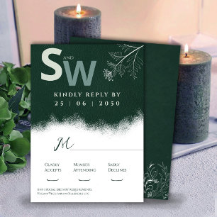 Modern Nature-Inspired Botanical RSVP card