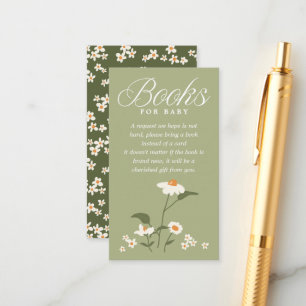 Modern Nature Themed Wildflower Baby in Bloom Enclosure Card