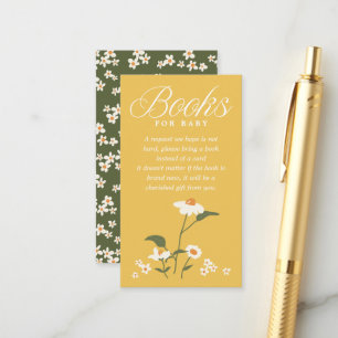 Modern Nature Themed Wildflower Baby in Bloom Enclosure Card