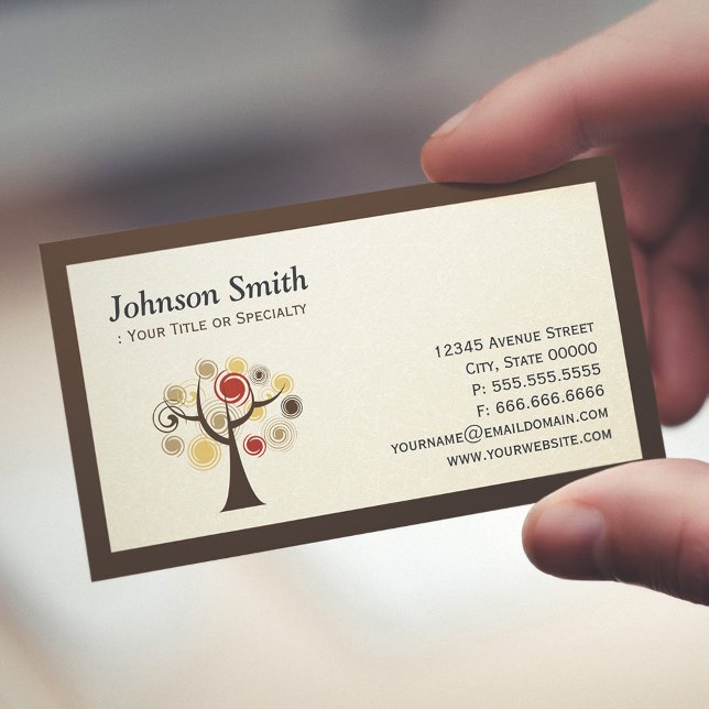 Modern Nature - Tree of Life Business Card (Creator Uploaded)