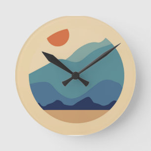 Modern Nature Wall Round Clock