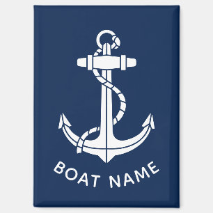 Modern Nautical Anchor Boat Crew Promotional Swag Magnet