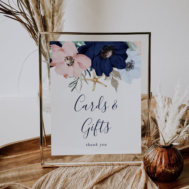 Modern Nautical | Floral Cards and Gifts Sign (Creator Uploaded)