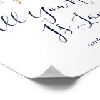 Modern Nautical | Floral Wedding Cupcake Sign