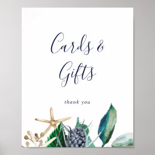 Modern Nautical   Greenery Cards and Gifts Sign
