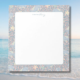 Modern Nautical Reef Personalised Notepad