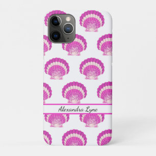 Modern Nautical Seashell Pink Shell Beach   Case-Mate iPhone Case