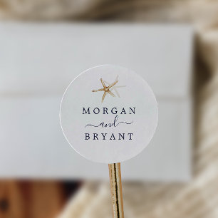 Modern Nautical   Starfish Wedding Envelope Seals