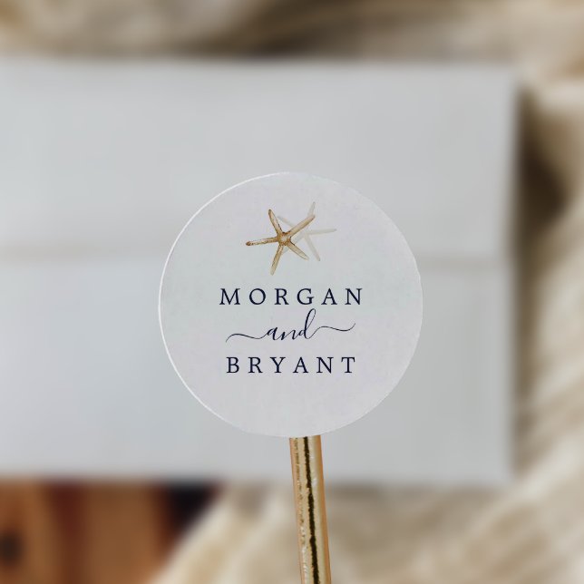 Modern Nautical | Starfish Wedding Envelope Seals (Creator Uploaded)