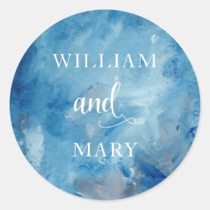 Modern Nautical Watercolor Wedding Envelope Seals