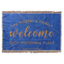 Modern Navy and Copper Personalised Name