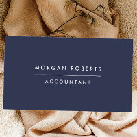 Modern Navy Blue Accountant Lawyer or Professional