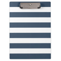 Modern Navy Blue and White Bold Stripes Pattern