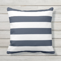 Modern Navy Blue and White Stripes