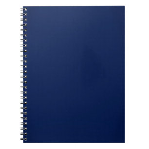 Modern Navy Blue Customisable Spiral Notebook