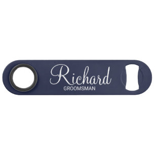 Modern Navy Blue Personalised Groomsman