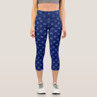 Modern navy blue white stars pattern stylish cute