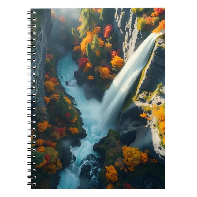 Modern Navy & Gold Abstract Mountain Peak – Luxury Notebook (Front)