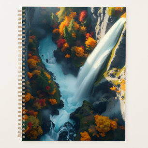 Modern Navy & Gold Abstract Mountain Peak – Luxury Planner