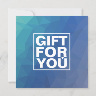 Modern Navy Square Gift Certificate