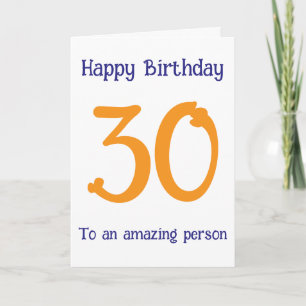 Modern Navy Terracotta Custom Age Birthday Card