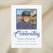 Modern Navy Veteran Celebration of Life Program