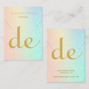 Modern Necklace Display Business Card