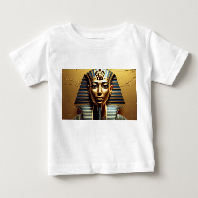  Modern Nefertiti Pharaoh Art – Men's Egyptian Gr Baby T-Shirt (Front)