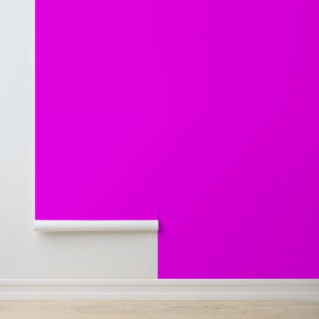 Modern neon magenta pink plain solid colour wallpaper (Application)